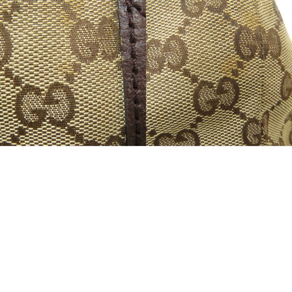 Gucci GG Bag Canvas Tote Web Brown - Picture 10 of 11